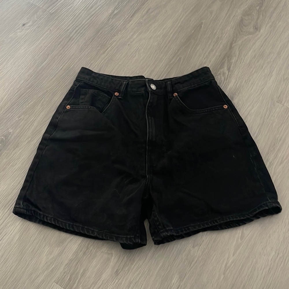 ZARA Z1975 HIGH WAISTED MOM FIT SHORTS